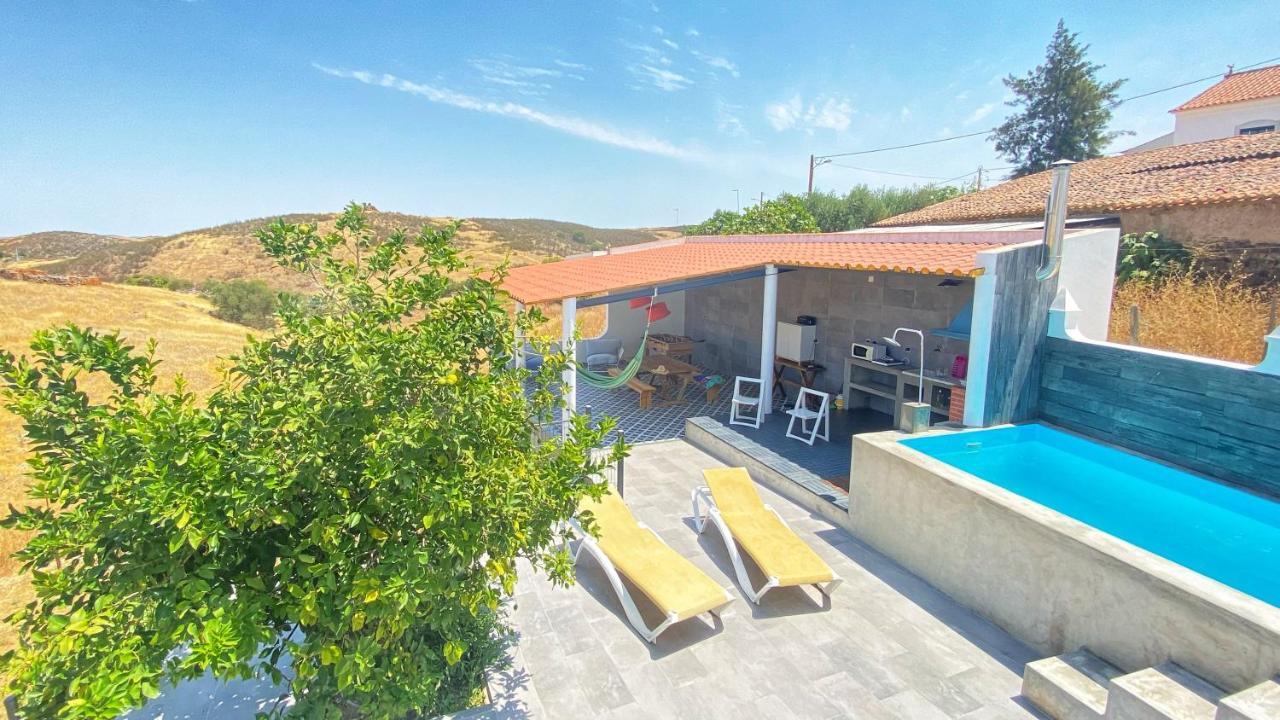 Casa Dos Chocalhos-Piscina-Perto Praia Fluvial-Vista Incrivel E Sossego Mértola المظهر الخارجي الصورة