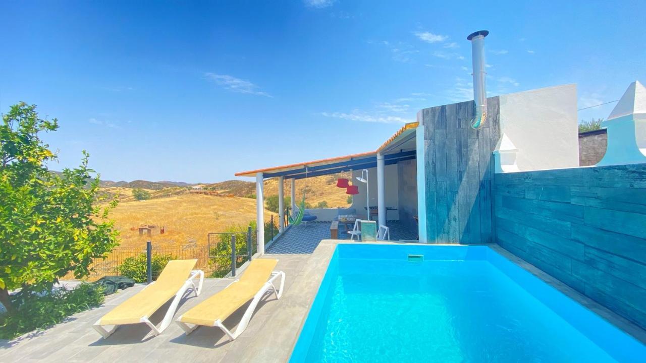 Casa Dos Chocalhos-Piscina-Perto Praia Fluvial-Vista Incrivel E Sossego Mértola المظهر الخارجي الصورة